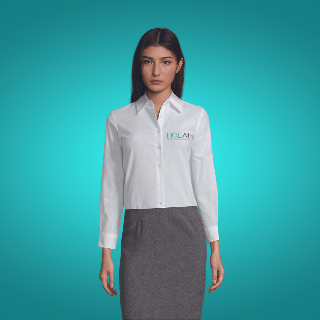 CAMISA MANGA LARGA MUJER HOLA!